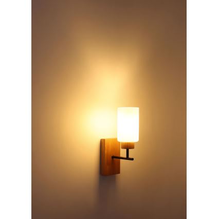 Globo - Wandleuchte 1xE27/60W/230V beige/weiß