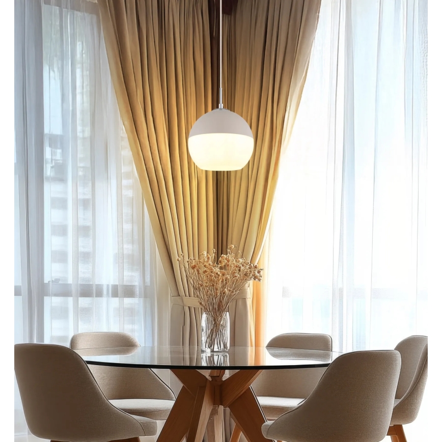 Globo - Pendelleuchte mit Kabel 1xE27/60W/230V, Durchmesser 25 cm