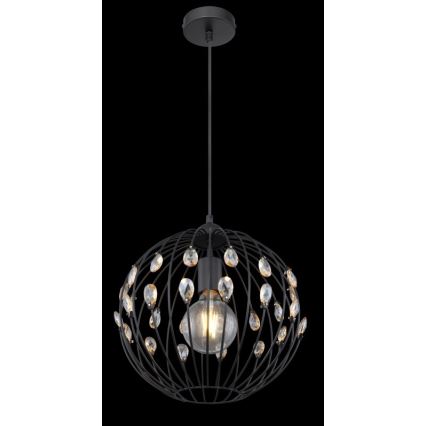 Globo - Pendelleuchte mit Kabel 1xE27/60W/230V, Durchmesser 30 cm