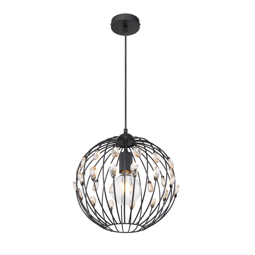 Globo - Pendelleuchte mit Kabel 1xE27/60W/230V, Durchmesser 30 cm