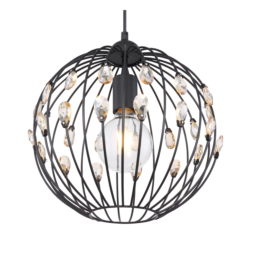 Globo - Pendelleuchte mit Kabel 1xE27/60W/230V, Durchmesser 30 cm