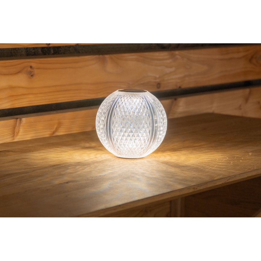 Globo - Dimmbare LED-Tischleuchte mit Touch-Funktion LED/2W/5V 1200 mAh USB klar