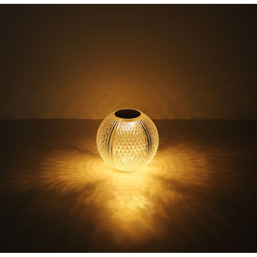 Globo - Dimmbare LED-Tischleuchte mit Touch-Funktion LED/2W/5V 1200 mAh USB klar