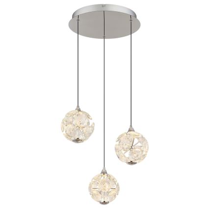 Globo - LED-Pendelleuchte an Kabel LED/24W/230V