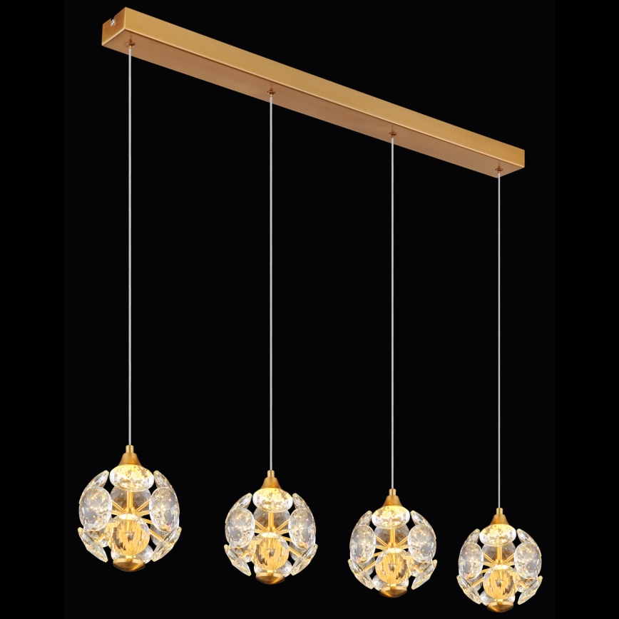 Globo - LED-Pendelleuchte an einem Kabel LED/32W/230V 3000K goldfarben