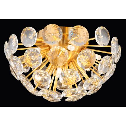 Globo - Deckenleuchte 10xG9/7W/230V golden d 39 cm