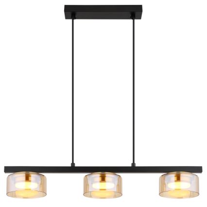 Globo - LED-Hängeleuchte 3xGX53/6W/230V rauchig/braun