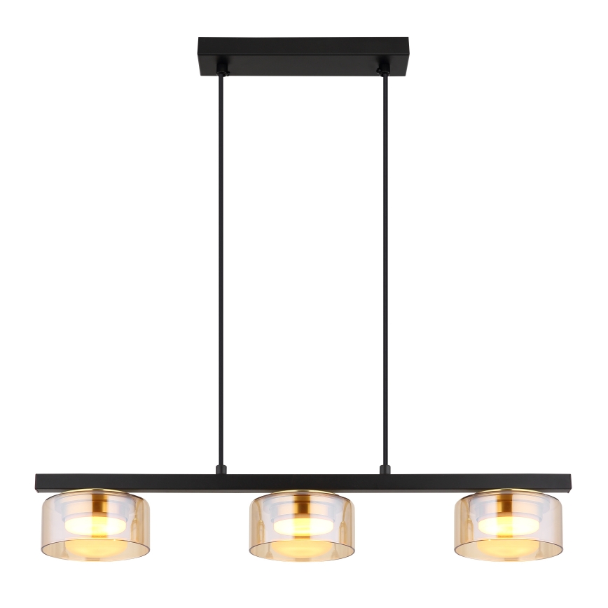 Globo - LED-Hängeleuchte 3xGX53/6W/230V rauchig/braun