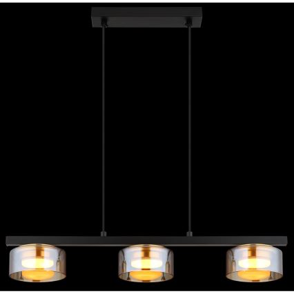 Globo - LED-Hängeleuchte 3xGX53/6W/230V rauchig/braun