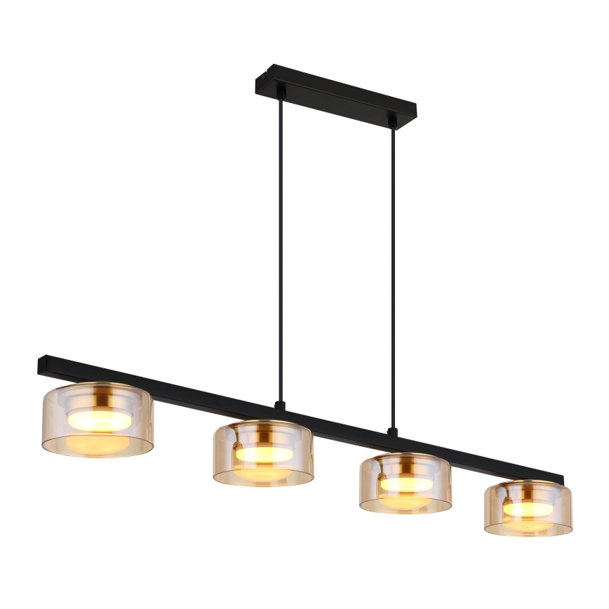 Globo - LED-Hängeleuchte 4xGX53/6W/230V rauchig/braun