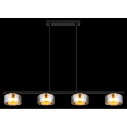 Globo - LED-Hängeleuchte 4xGX53/6W/230V rauchig/braun