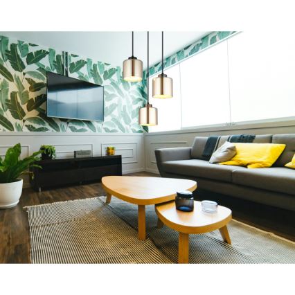 Globo - Hängeleuchte 3xE27/60W/230V glänzendes Chrom d 33 cm