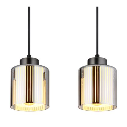 Globo - Hängeleuchte 4xE27/60W/230V glänzendes Chrom