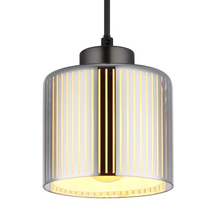 Globo - Hängeleuchte 1xE27/60W/230V glänzendes Chrom d 14 cm