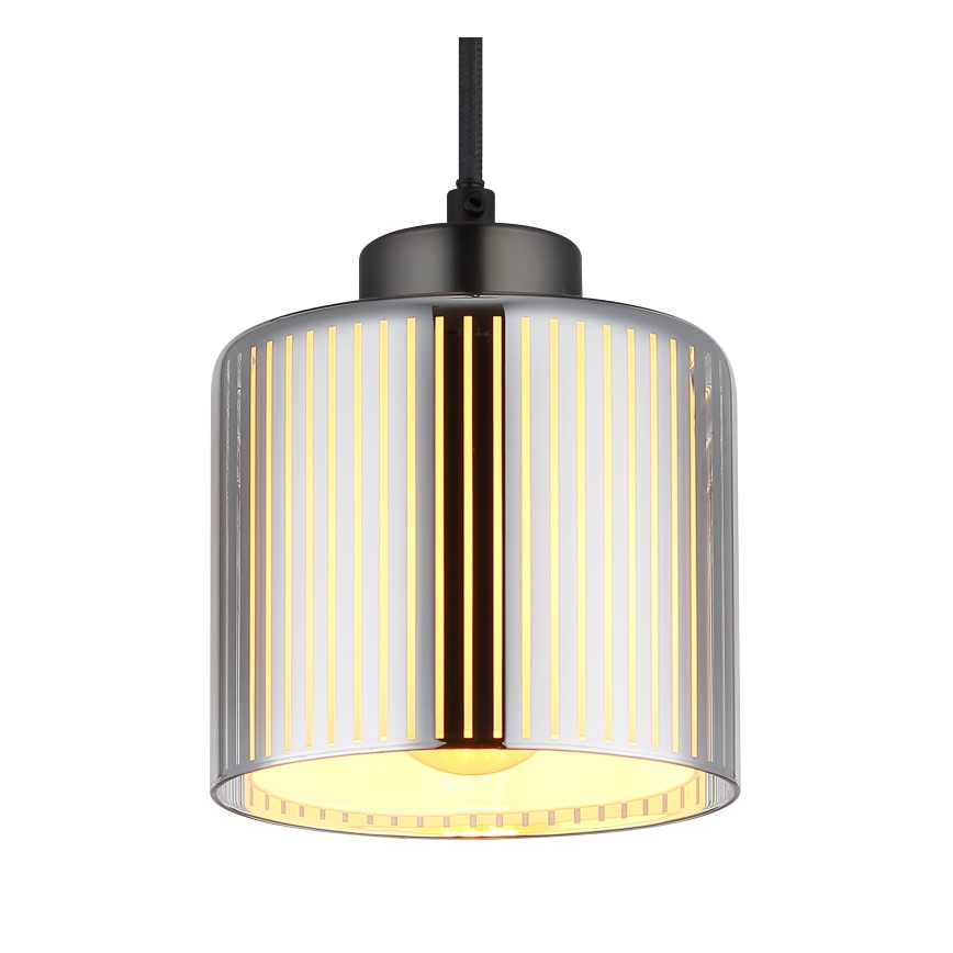 Globo - Hängeleuchte 1xE27/60W/230V glänzendes Chrom d 14 cm