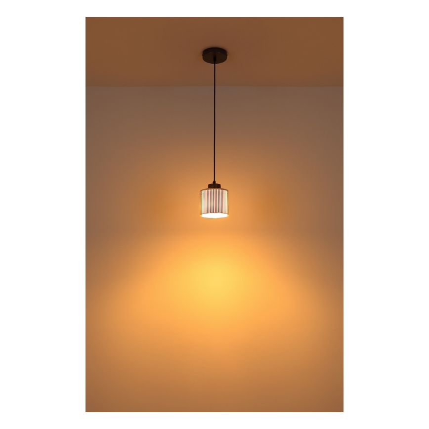 Globo - Hängeleuchte 1xE27/60W/230V glänzendes Chrom d 14 cm