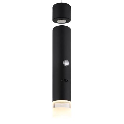 Globo - Dimmbare 2-in-1-Leuchte mit Touch-Bedienung, wiederaufladbar, LED/2W/230/5V, schwarz