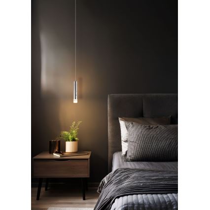 Globo - LED-dimmbare Touch-Akkuleuchte 2-in-1 LED/2W/230/5V mattchrom