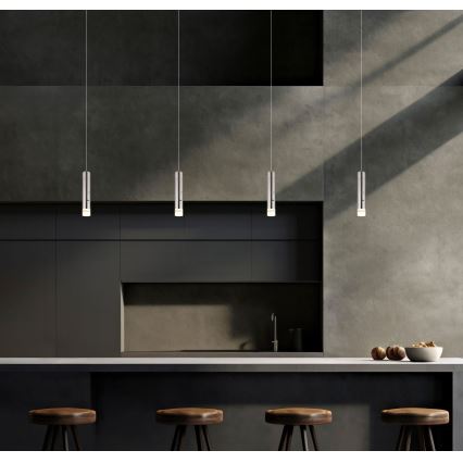Globo - LED-dimmbare Touch-Akkuleuchte 2-in-1 LED/2W/230/5V mattchrom
