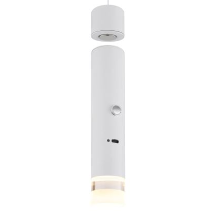 Globo - LED-dimmbare Touch-Ladeleuchte 2in1 LED/2W/230/5V weiß