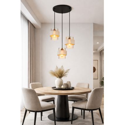 Globo - Pendelleuchte an Kabel 3xE27/40W/230V