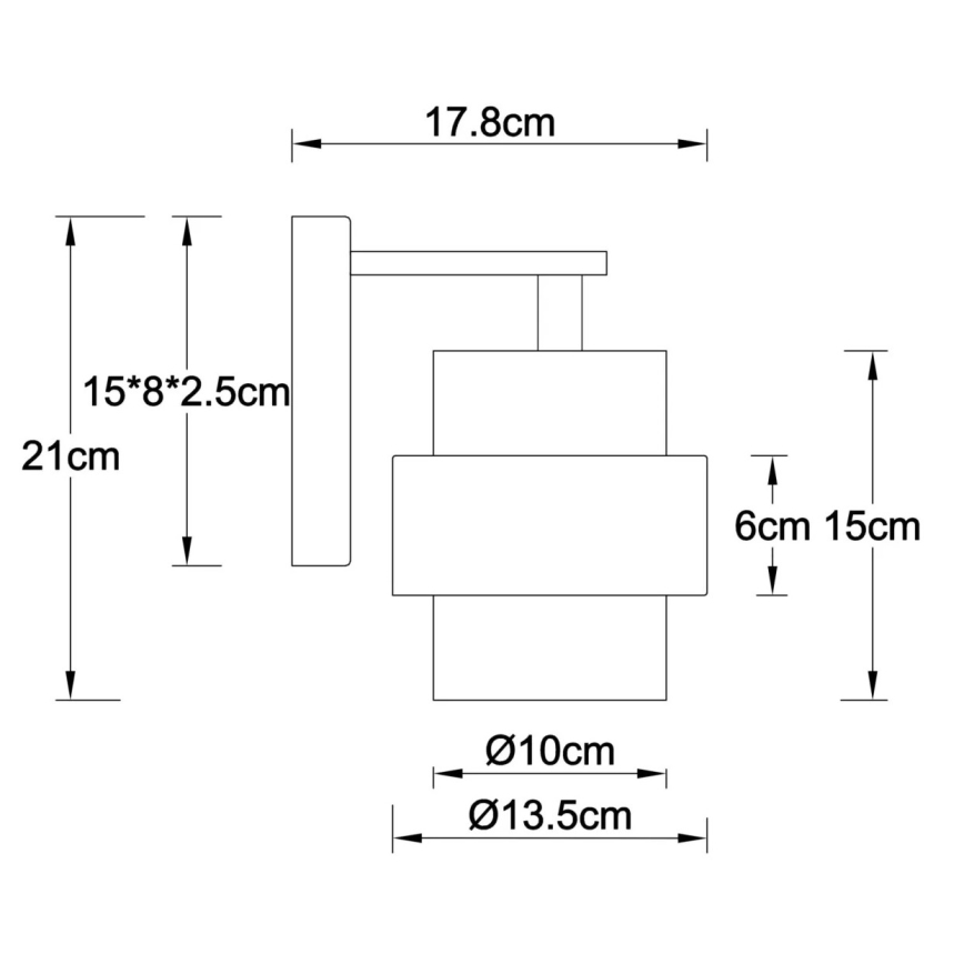 Globo - Wandleuchte 1xE27/40W/230V
