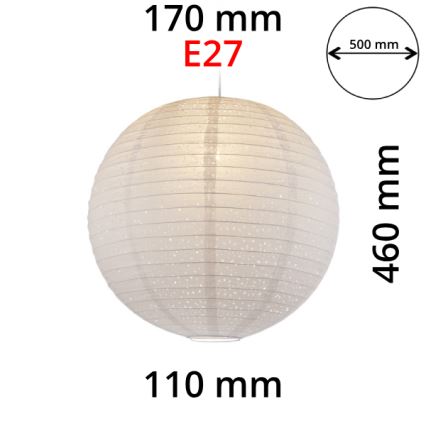 GLOBO 16911 - Hängeleuchte VARYS 1xE27/60W/230V