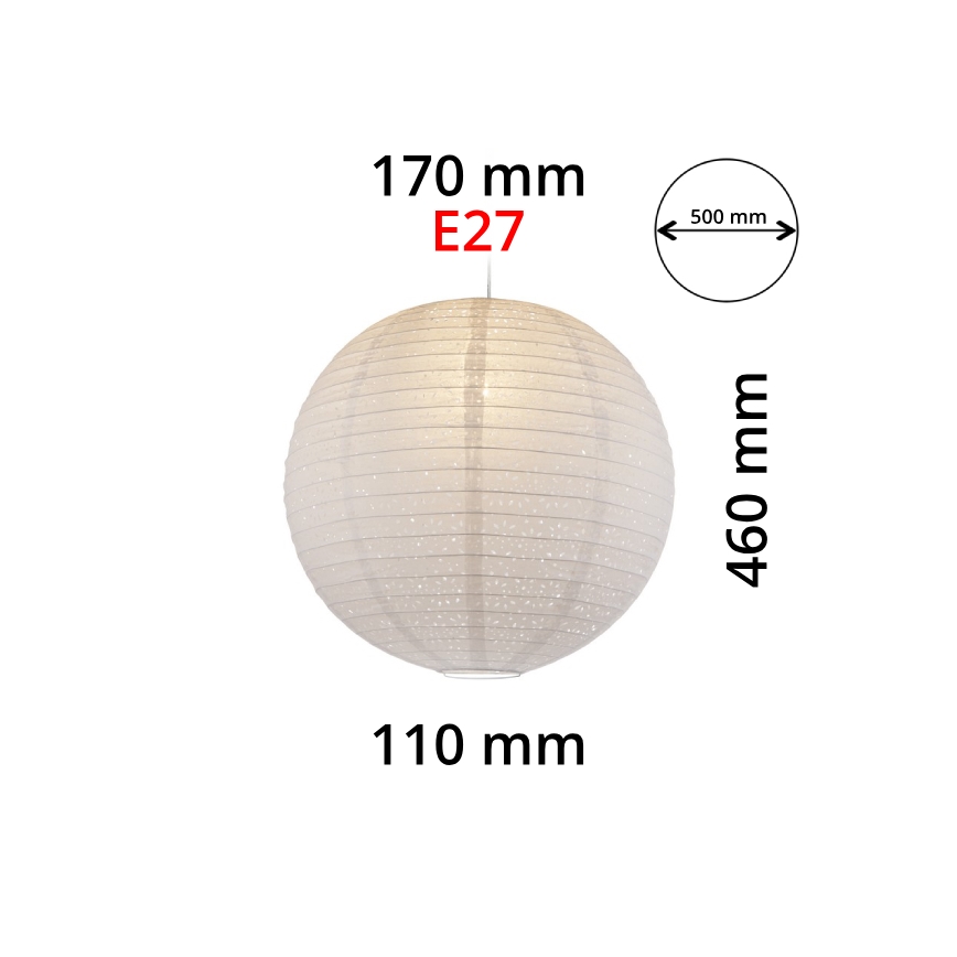 GLOBO 16911 - Hängeleuchte VARYS 1xE27/60W/230V