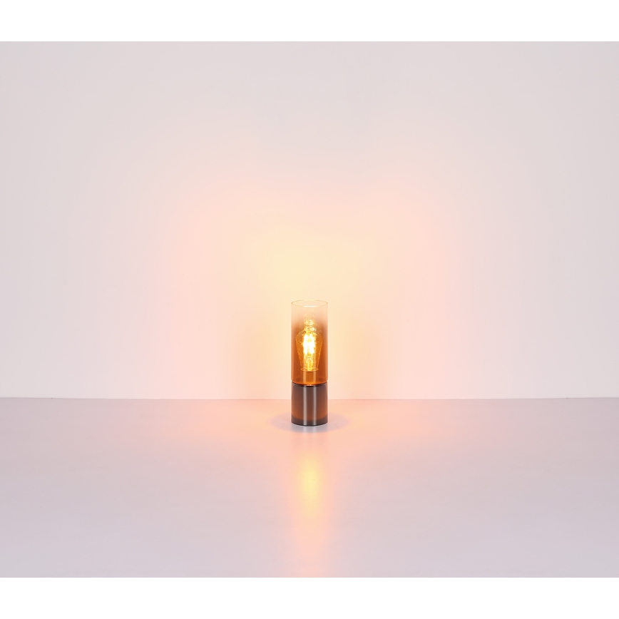 Globo - Tischleuchte 1xE27/25W/230V d 9 cm schwarz/kupfern