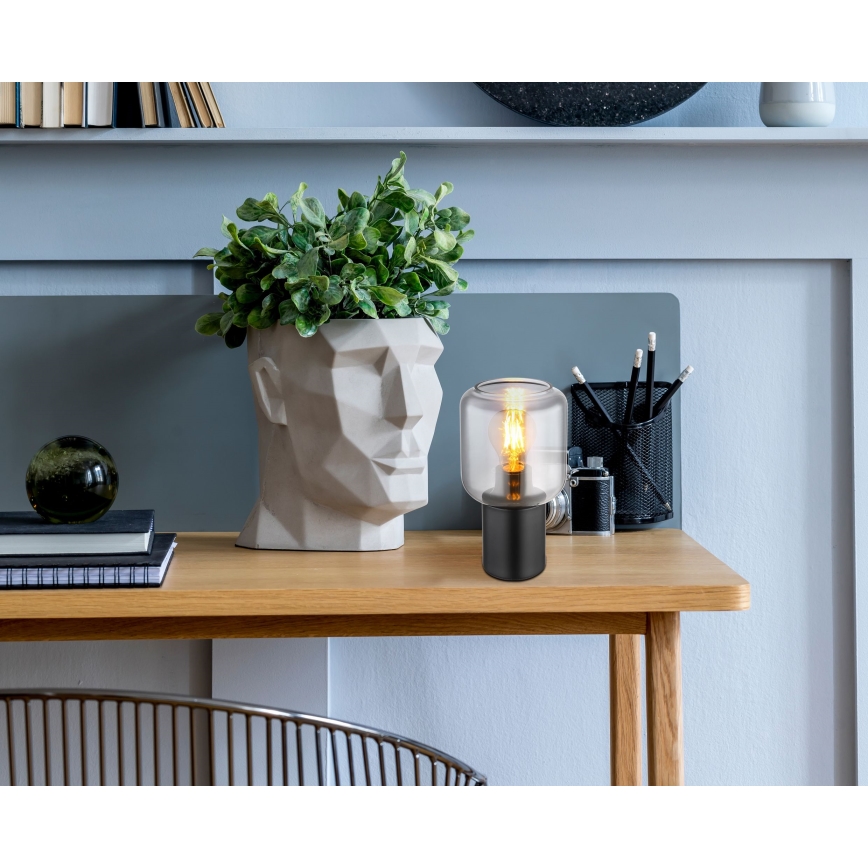 Globo - Tischlampe 1xE27/40W/230V schwarz