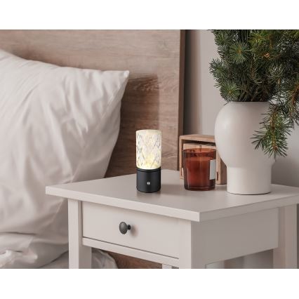 Globo - LED dimmbare Touch-Tischlampe LED/2,5W/3,7V 2700K/4000K/6500K 1800 mAh USB schwarz