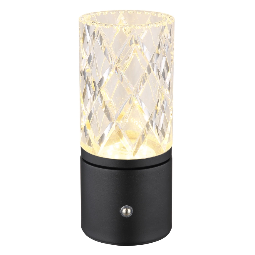 Globo - LED dimmbare Touch-Tischlampe LED/2,5W/3,7V 2700K/4000K/6500K 1800 mAh USB schwarz