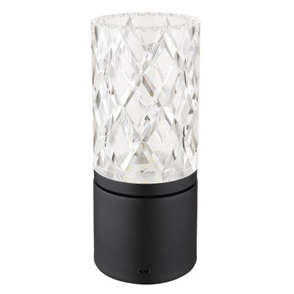 Globo - LED dimmbare Touch-Tischlampe LED/2,5W/3,7V 2700K/4000K/6500K 1800 mAh USB schwarz