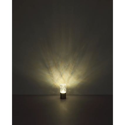 Globo - Dimmbare LED-Tischleuchte mit Touch-Funktion LED/2,5W/3,7V 2700K/4000K/6500K 1800 mAh USB schwarz