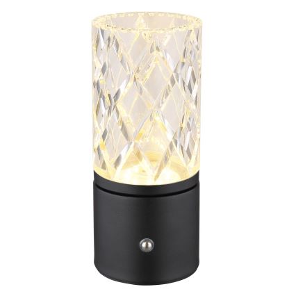 Globo - Dimmbare LED-Tischleuchte mit Touch-Funktion LED/2,5W/3,7V 2700K/4000K/6500K 1800 mAh USB schwarz