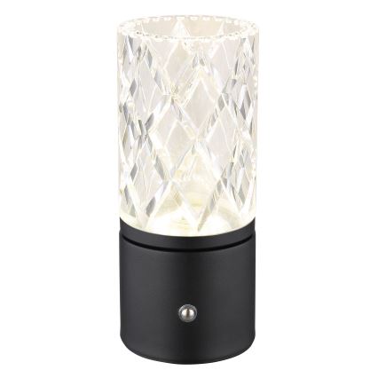 Globo - Dimmbare LED-Tischleuchte mit Touch-Funktion LED/2,5W/3,7V 2700K/4000K/6500K 1800 mAh USB schwarz