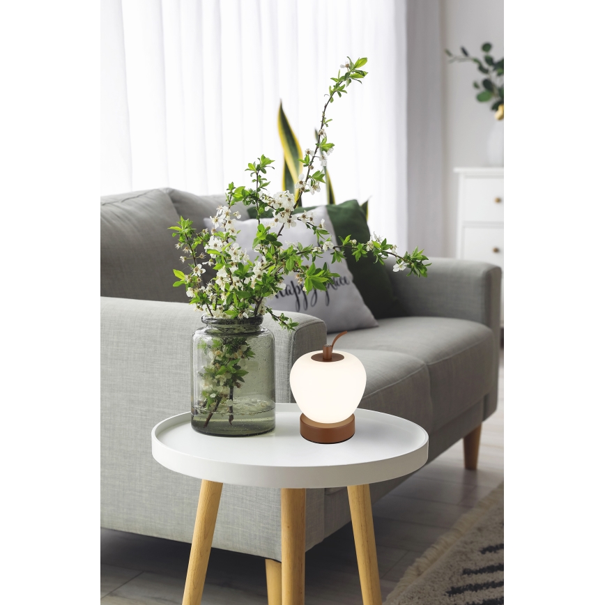 Globo - Dimmbare LED-Tischleuchte mit Touch-Funktion LED/2W/3,7V 2700K/4000K/6500K 1200 mAh USB braun