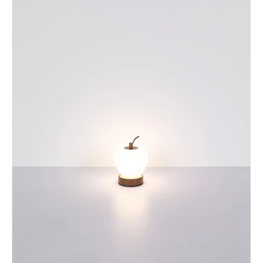 Globo - Dimmbare LED-Tischleuchte mit Touch-Funktion LED/2W/3,7V 2700K/4000K/6500K 1200 mAh USB braun