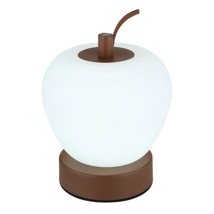 Globo - Dimmbare LED-Tischleuchte mit Touch-Funktion LED/2W/3,7V 2700K/4000K/6500K 1200 mAh USB braun