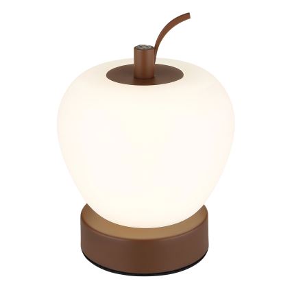Globo - Dimmbare LED-Tischleuchte mit Touch-Funktion LED/2W/3,7V 2700K/4000K/6500K 1200 mAh USB braun