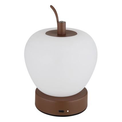 Globo - Dimmbare LED-Tischleuchte mit Touch-Funktion LED/2W/3,7V 2700K/4000K/6500K 1200 mAh USB braun