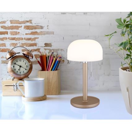 Globo - Aufladbare LED-Tischleuchte LED/1,5W/3,7V 3000/4200/6000K 1800mAh braun