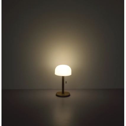 Globo - Aufladbare LED-Tischleuchte LED/1,5W/3,7V 3000/4200/6000K 1800mAh braun