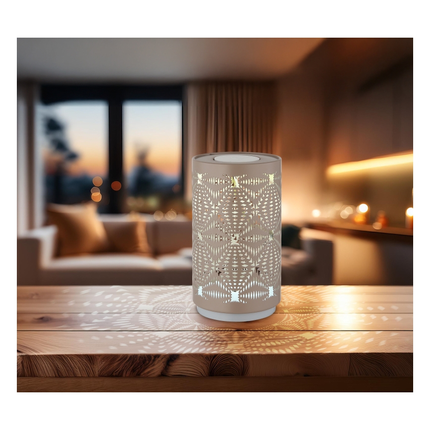 Globo - LED RGB Touch-Lade-Tischlampe LED/1W/5V 500 mAh braun