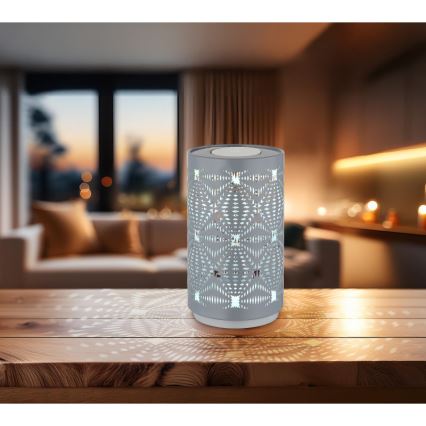 Globo - LED RGB Touch-Lade-Tischlampe LED/1W/5V 500 mAh grau