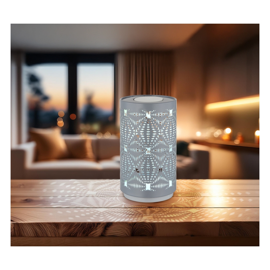 Globo - LED RGB Touch-Lade-Tischlampe LED/1W/5V 500 mAh grau