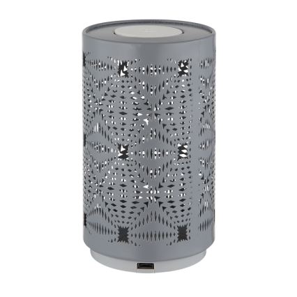 Globo - LED RGB Touch-Lade-Tischlampe LED/1W/5V 500 mAh grau