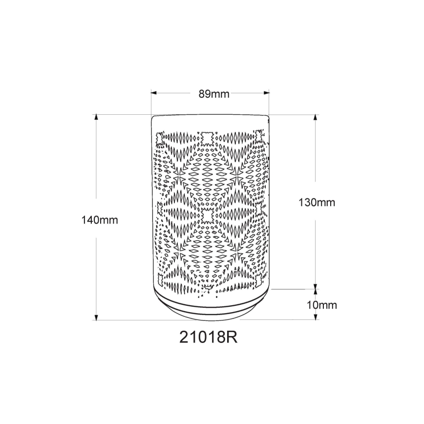Globo - LED RGB Touch-Lade-Tischlampe LED/1W/5V 500 mAh kupferfarben