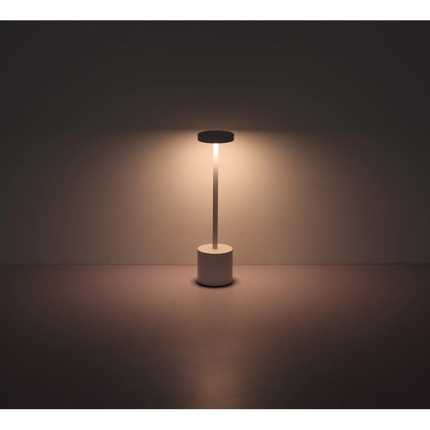 Globo - Dimmbare LED-Tischleuchte mit Touch-Funktion LED/1,2W/3,7V 2000K/3500K/7000K 1200 mAh USB weiß
