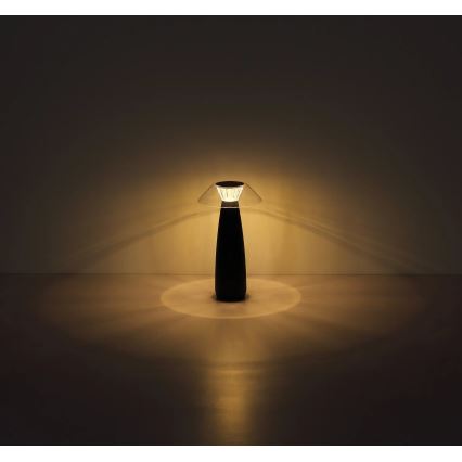 Globo - LED Dimm- und aufladbare Tischleuchte mit Touch-Funktion LED/1W/3,7V 3000K 1200mAh schwarz